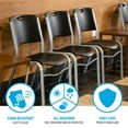 thumbnail image 6 of Lifetime Plastic Stacking Chair /Black & Silver - Commercial, 6 of 13