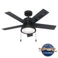thumbnail image 2 of Hunter 44" Lilliput Ceiling Fan with Light Kit and Pull Chain, 2 of 14