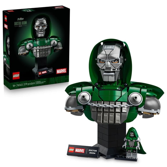 LEGO Marvel Doctor Doom Bust Building Set, 379 pc.