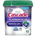 thumbnail image 1 of Cascade Platinum Plus ActionPacs Dishwasher Detergent Pacs, Fresh, 82 ct., 1 of 11