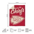 thumbnail image 5 of Logo Brands Kansas City Chiefs Luxe Dreams Throw, 60" x 80", 5 of 6