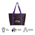 thumbnail image 3 of Logo Brands Baltimore Ravens Gameday Insulated Tote, 3 of 4