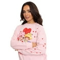 thumbnail image 4 of Character Women's Valentine's Day Crew Neck Sweatshirt, 4 of 6