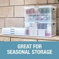 thumbnail image 7 of CleverMade 62L Collapsible Plastic Storage Bins, 3 Pack, 7 of 7