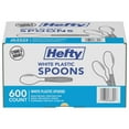thumbnail image 1 of Hefty White Plastic Spoons, 600 ct., 1 of 4