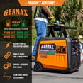 thumbnail image 3 of 7500/6000-Watt Genmax Dual Fuel Portable Inverter with CO Sensor + Remote Electric start / Telescopic Handle, 3 of 8