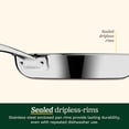 thumbnail image 4 of Cuisinart 2-Piece Premium Tri-Ply 10” & 12” Skillet Set, 4 of 11