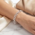 thumbnail image 5 of High Polish Cable Chain Bracelet in Sterling Silver, 5 of 6