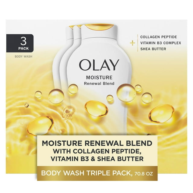 Olay Moisture Renewal Blend Body Wash, 23.6 fl. oz., 3 pk.