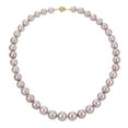 thumbnail image 1 of Graduated Natural Color Pink Cultured Freshwater Pearl Necklace in 14K Gold, 1 of 4
