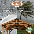 thumbnail image 4 of Backyard Discovery Norwood Cedar Gazebo with PowerPort, Choose Size, 4 of 13