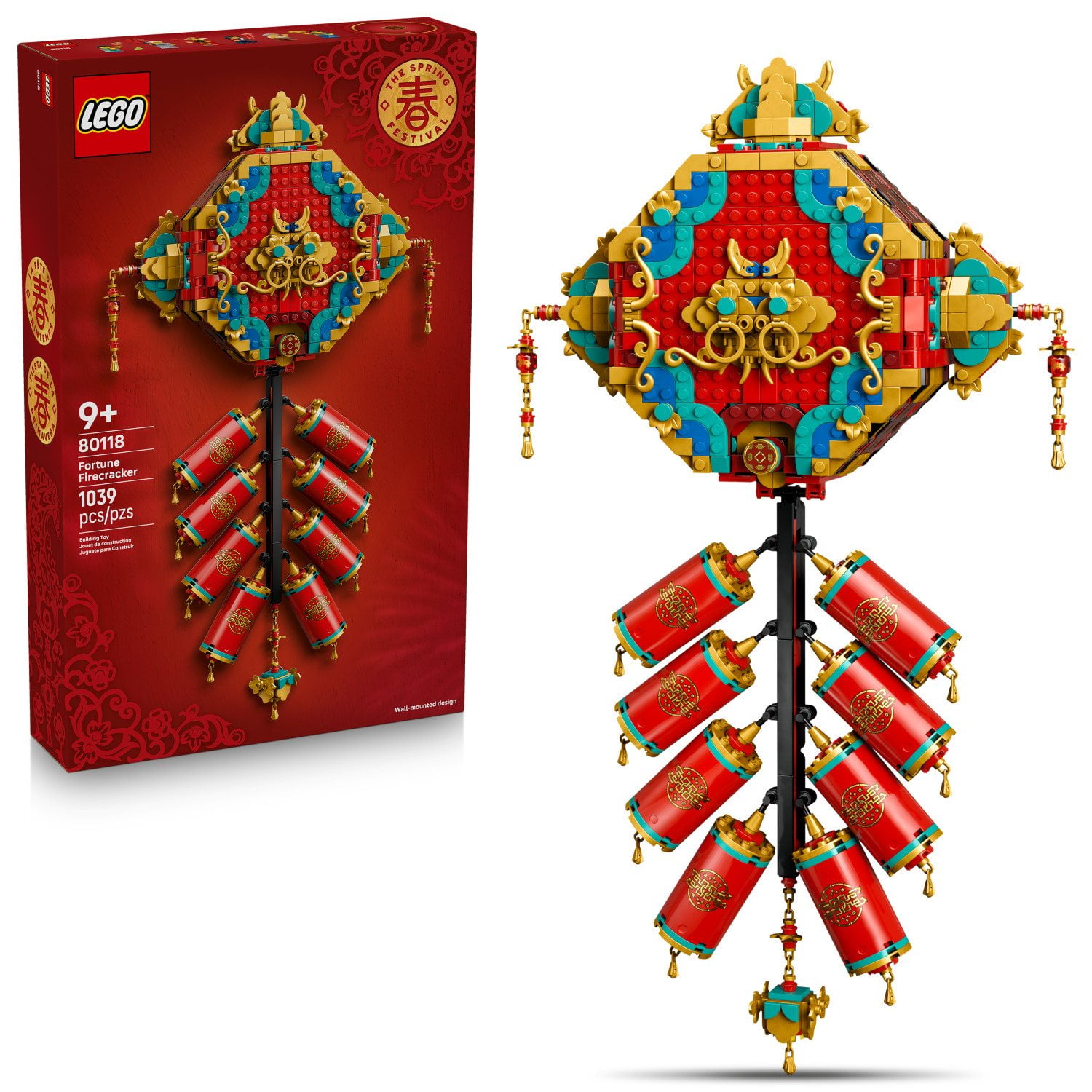 LEGO Spring Festival Fortune Firecracker Building Set, 1039 pc