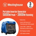 thumbnail image 2 of Westinghouse iGen4500c 4500 Peak Watts and 3700 Rated Watts Inverter Generator, 2 of 12