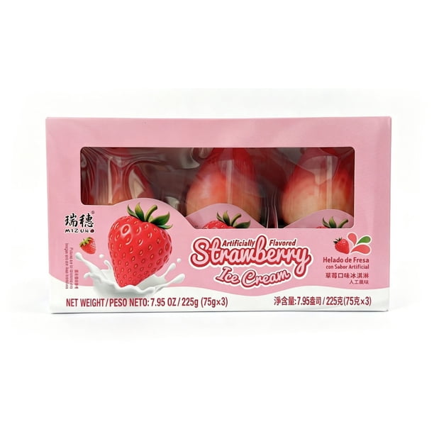 Mizuho Strawberry Ice Cream, Frozen, 3 ct. - Samsclub.com