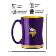 thumbnail image 3 of Logo Brands Minnesota Vikings 14oz Relief Mug Set, 3 of 5