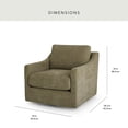 thumbnail image 2 of Member’s Mark Fabric Swivel Accent Chair, 2 of 7