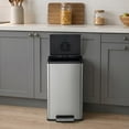 thumbnail image 2 of Simpli-Magic 50 Liter / 13.2 Gallon Step Trash Can with Soft-Close Lid, Hands-Free Foot Pedal, Built-In Odor Filter, Smudge Resistant Finish for Kitchen, Office, Dorm, Multiple Colors, 2 of 4