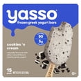 thumbnail image 5 of Yasso Cookies 'N Cream Frozen Greek Yogurt Bars, 3.5 fl. oz., 15 ct., 5 of 6