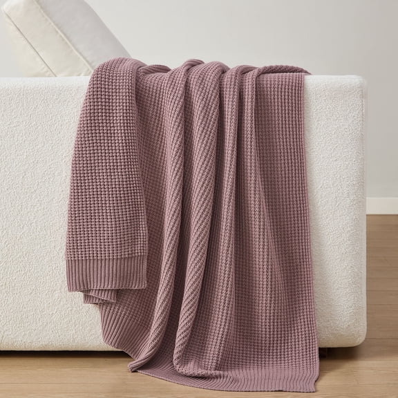 Member's Mark 100% Organic Cotton Knit Throw, 60" x 70"