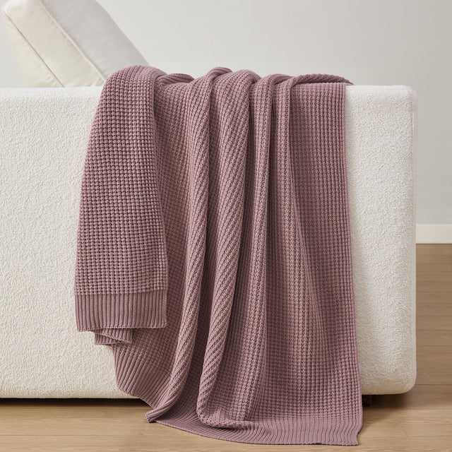 Member's Mark 100% Organic Cotton Knit Throw, 60" x 70"