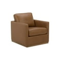 thumbnail image 8 of Cole & Rye Modern Farmhouse Leather Swivel Accent Chair, 8 of 11