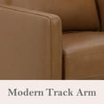 thumbnail image 5 of Cole & Rye Modern Farmhouse Leather Swivel Accent Chair, 5 of 11