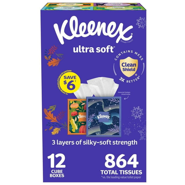 Kleenex papírové kapesníky - Balsam Fresh Box (72 ks