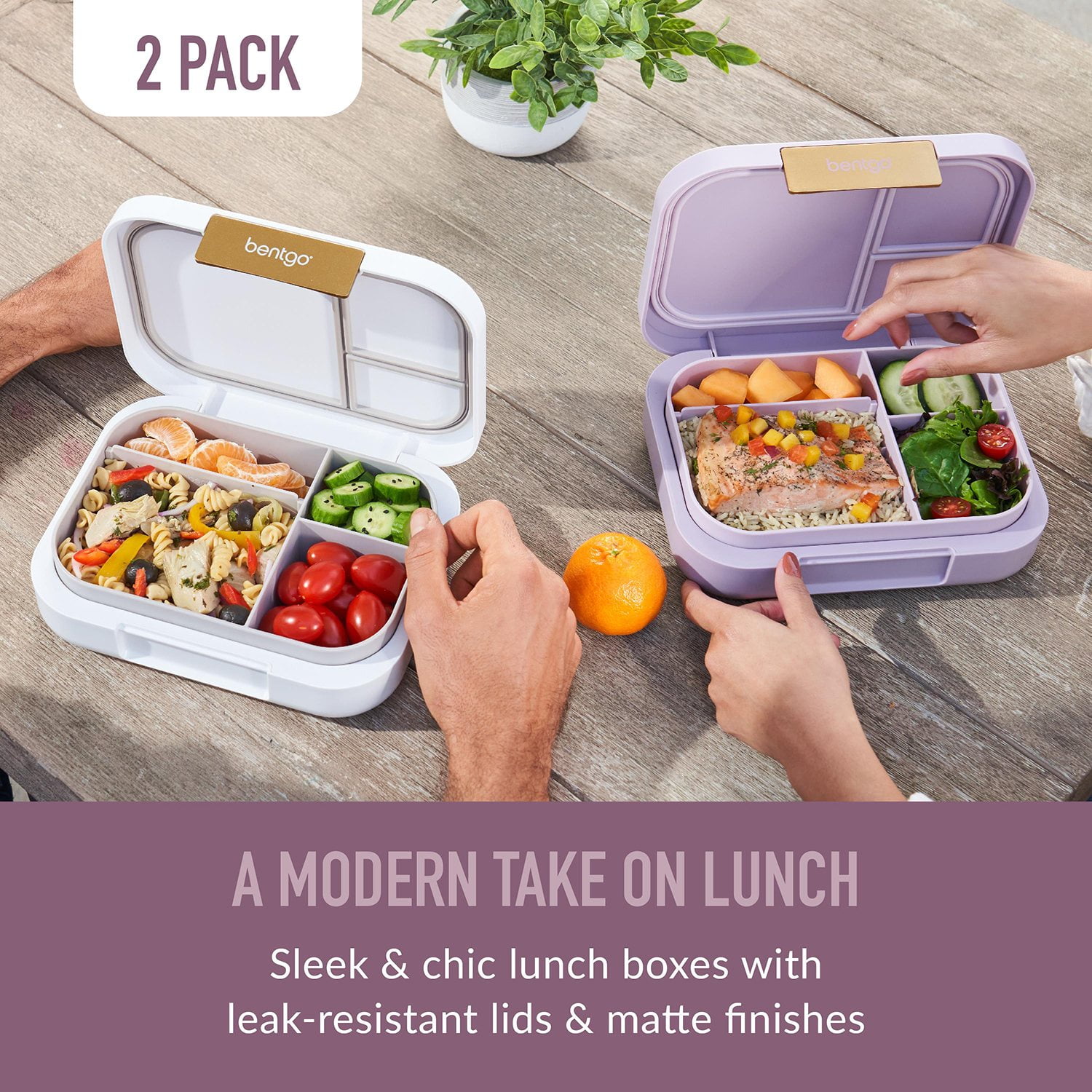 Bentgo 2-Pack Modern Leak-Resistant Lunch Box Set - Samsclub.com