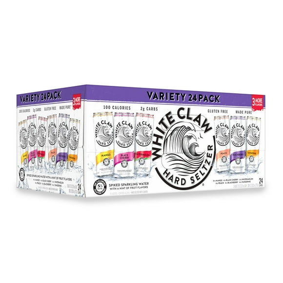 White Claw Hard Seltzer Variety Pack, 12 fl. oz. can, 24 pk.
