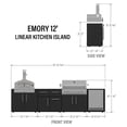 thumbnail image 20 of Range 12' Outdoor Kitchen Island w/ Grill & Pizza Oven, 20 of 22