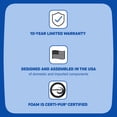 thumbnail image 3 of Sealy 12" Medium Memory Foam Mattress, 3 of 10