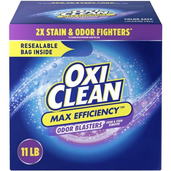 OxiClean Max Efficiency Odor Blasters Laundry Stain Remover Powder, 11 lb.