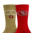 thumbnail image 3 of San Francisco 49ers Adult 2-Pack Crew Socks, 3 of 3
