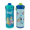 thumbnail image 1 of Zak Designs 20-oz. Stainless Steel Double Wall Beacon Straw Bottle for Kids, 2 pack, Choose Character, 1 of 7
