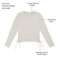 thumbnail image 6 of Member's Mark Women's Ruched Long Sleeve Top, 6 of 8