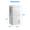 thumbnail image 18 of Midea Cube 50 Pint Smart Control Dehumidifier For Rooms Up to 4,500 sq. ft. w/ Built-In Pump, Drain, and Hose, Energy Star, 18 of 18