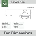 thumbnail image 8 of Hunter Downtown ENERGY STAR® Damp Rated Ceiling Fan and Wall Control - 72" & 60" Assorted Colors, 8 of 24
