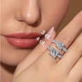 thumbnail image 9 of Lab Created Princess Cut Diamond Ring, 9 of 9