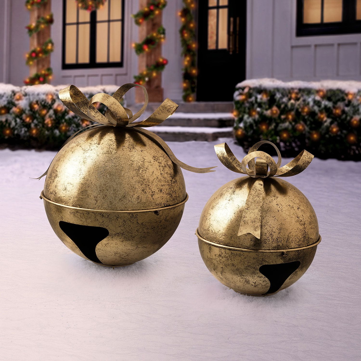 Member's Mark Oversized Jingle Bell Décor, Set of 2, image size:1500x1500