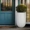 thumbnail image 2 of Grooved 25" Tall Planter, 2 of 4