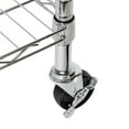 thumbnail image 4 of Honey-Can-Do Chrome Rolling Laundry Clothes Rack with Shelves, 4 of 7