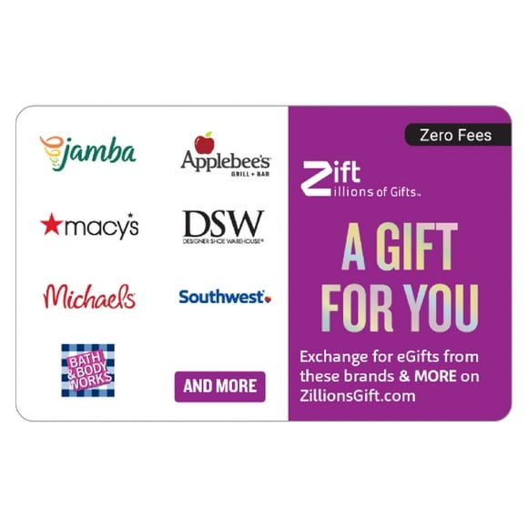 A Gift for You $50 Purple eGift Card – Zift Zillions of Gifts