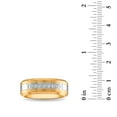 thumbnail image 6 of 0.20 CT. T.W. Round Cut Single Row Diamond Mens Band in Tungsten & Stainless Steel, 6 of 6
