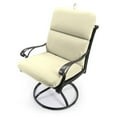 thumbnail image 3 of Sunbrella 22" x 45"  Solid Rectangular Knife Edge Outdoor Chair Cushion with Ties and Hanger Loop, 3 of 6