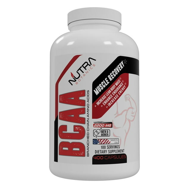 Nutra Botanics BCAA Capsules 2200mg 400 ct.