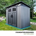 thumbnail image 2 of Lifetime 8' x 5' Modern Outdoor Storage Shed, Gray, 2 of 10