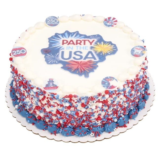 Member's Mark Patriotic 250th 10" Round Double Layer Cake