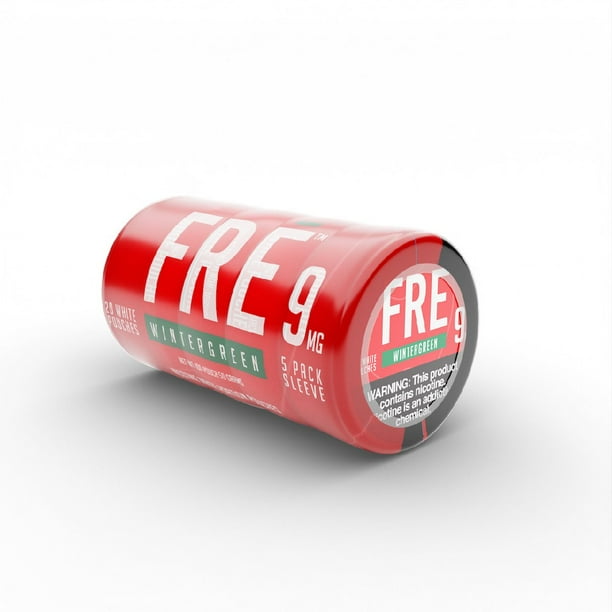FRE Oral Tobacco Nicotine Pouches, Wintergreen, 9 mg, 20 ct., 5 pk