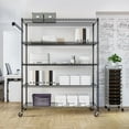 thumbnail image 10 of Seville Classics UltraDurable 5-Tier NSF Steel Shelving, 60" W x 24" D x 76" H, 10 of 10