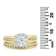 thumbnail image 4 of 1.29 CT. T.W. Diamond Composite Wedding Ring Set in 14K Gold, 4 of 4